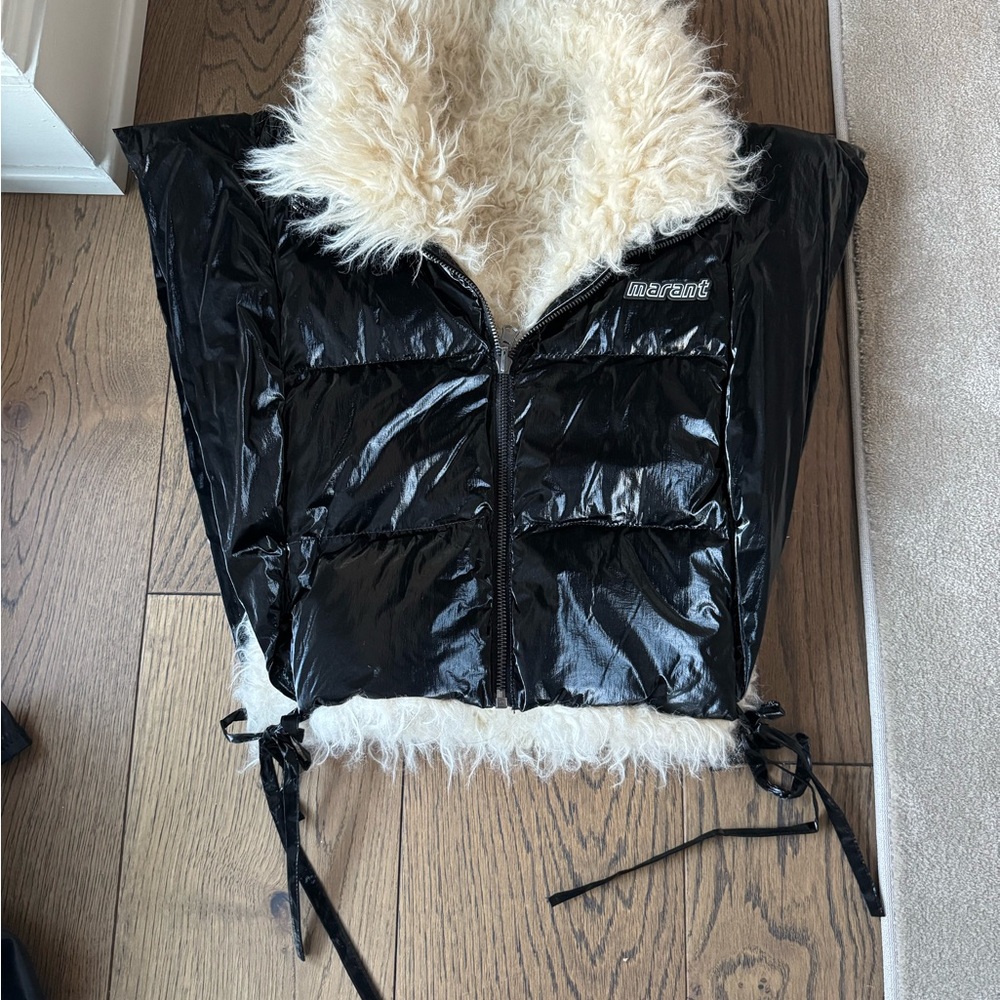 Isabel Marant Etoile Hoodiali Vest in Black - Picture 3 of 6